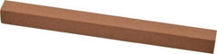 Made in USA - 6" Long x 1/2" Wide x 1/2" Thick, Aluminum Oxide Sharpening Stone - Square, Medium Grade - USA Tool & Supply