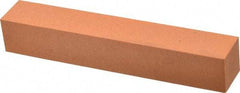 Made in USA - 6" Long x 1" Wide x 1" Thick, Aluminum Oxide Sharpening Stone - Square, Fine Grade - USA Tool & Supply