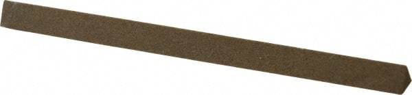 Made in USA - 4" Long x 1/4" Wide x 1/4" Thick, Aluminum Oxide Sharpening Stone - Triangle, Medium Grade - USA Tool & Supply