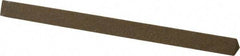 Made in USA - 4" Long x 1/4" Wide x 1/4" Thick, Aluminum Oxide Sharpening Stone - Triangle, Medium Grade - USA Tool & Supply