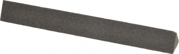 Made in USA - 4" Long x 1/2" Wide x 1/2" Thick, Aluminum Oxide Sharpening Stone - Triangle, Coarse Grade - USA Tool & Supply
