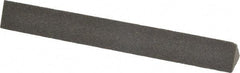 Made in USA - 4" Long x 1/2" Wide x 1/2" Thick, Aluminum Oxide Sharpening Stone - Triangle, Coarse Grade - USA Tool & Supply