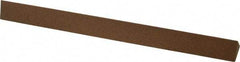 Made in USA - 6" Long x 1/2" Wide x 1/2" Thick, Aluminum Oxide Sharpening Stone - Triangle, Medium Grade - USA Tool & Supply