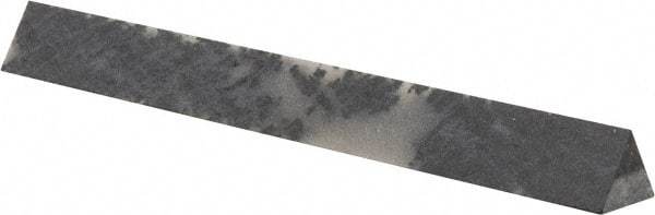 Made in USA - 3" Long x 3/8" Wide x 3/8" Thick, Novaculite Sharpening Stone - Triangle, Ultra Fine Grade - USA Tool & Supply