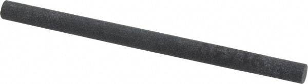 Made in USA - 4" Long x 1/4" Diam x 1/4" Thick, Silicon Carbide Sharpening Stone - Round, Fine Grade - USA Tool & Supply