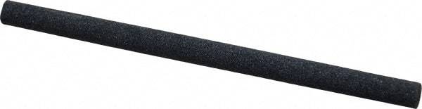 Made in USA - 4" Long x 1/4" Diam x 1/4" Thick, Silicon Carbide Sharpening Stone - Round, Medium Grade - USA Tool & Supply