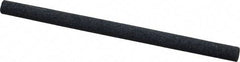 Made in USA - 4" Long x 1/4" Diam x 1/4" Thick, Silicon Carbide Sharpening Stone - Round, Medium Grade - USA Tool & Supply