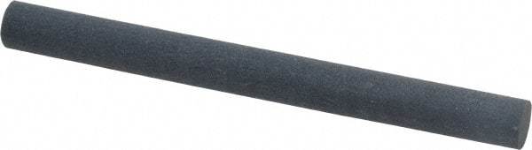 Made in USA - 4" Long x 3/8" Diam x 3/8" Thick, Silicon Carbide Sharpening Stone - Round, Fine Grade - USA Tool & Supply