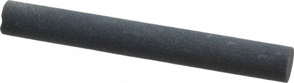 Made in USA - 4" Long x 1/2" Diam x 1/2" Thick, Silicon Carbide Sharpening Stone - Round, Fine Grade - USA Tool & Supply