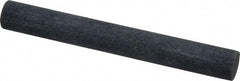 Made in USA - 4" Long x 1/2" Diam x 1/2" Thick, Silicon Carbide Sharpening Stone - Round, Medium Grade - USA Tool & Supply