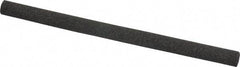 Made in USA - 4" Long x 1/4" Diam x 1/4" Thick, Aluminum Oxide Sharpening Stone - Round, Coarse Grade - USA Tool & Supply