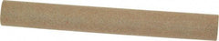 Made in USA - 4" Long x 1/2" Diam x 1/2" Thick, Aluminum Oxide Sharpening Stone - Round, Medium Grade - USA Tool & Supply