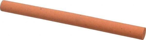 Made in USA - 6" Long x 1/2" Diam x 1/2" Thick, Aluminum Oxide Sharpening Stone - Round, Fine Grade - USA Tool & Supply