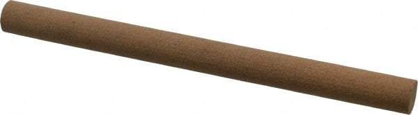 Made in USA - 6" Long x 1/2" Diam x 1/2" Thick, Aluminum Oxide Sharpening Stone - Round, Medium Grade - USA Tool & Supply