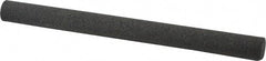 Made in USA - 6" Long x 1/2" Diam x 1/2" Thick, Aluminum Oxide Sharpening Stone - Round, Coarse Grade - USA Tool & Supply