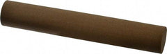 Made in USA - 6" Long x 1" Diam x 1" Thick, Aluminum Oxide Sharpening Stone - Round, Medium Grade - USA Tool & Supply