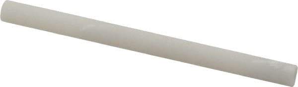 Made in USA - 3" Long x 1/4" Diam x 1/4" Thick, Novaculite Sharpening Stone - Round, Ultra Fine Grade - USA Tool & Supply