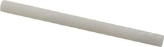 Made in USA - 3" Long x 1/4" Diam x 1/4" Thick, Novaculite Sharpening Stone - Round, Ultra Fine Grade - USA Tool & Supply