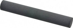 Made in USA - 3" Long x 1/2" Diam x 1/2" Thick, Novaculite Sharpening Stone - Round, Ultra Fine Grade - USA Tool & Supply