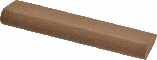 Made in USA - 4" Long x 1" Diam x 7/16" Thick, Aluminum Oxide Sharpening Stone - Round, Medium Grade - USA Tool & Supply