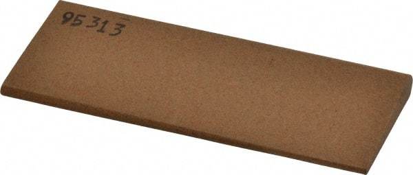 Made in USA - 4-1/2" Long x 1-3/4" Diam x 3/8" Thick, Aluminum Oxide Sharpening Stone - Round, Medium Grade - USA Tool & Supply