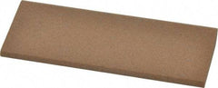 Made in USA - 4-1/2" Long x 1-3/4" Diam x 1/2" Thick, Aluminum Oxide Sharpening Stone - Round, Medium Grade - USA Tool & Supply