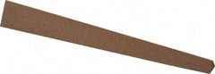 Made in USA - 4" Long x 1/2" Wide x 1/2" Thick, Aluminum Oxide Sharpening Stone - Triangle Tapered, Medium Grade - USA Tool & Supply