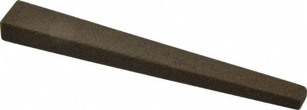 Made in USA - 1/2" Wide x 4" OAL, Aluminum Oxide Sharpening Stone - Flat Tapered, Coarse Grade, 120 Grit - USA Tool & Supply