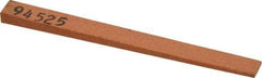 Made in USA - 5/16" Wide x 4" OAL, Aluminum Oxide Sharpening Stone - Flat Tapered, Fine Grade, 320 Grit - USA Tool & Supply