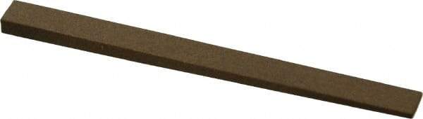 Made in USA - 5/16" Wide x 4" OAL, Aluminum Oxide Sharpening Stone - Flat Tapered, Medium Grade, 220 Grit - USA Tool & Supply