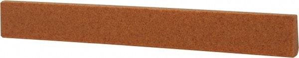 Made in USA - 7/16" Wide x 4" OAL, Aluminum Oxide Sharpening Stone - Oval Tapered, Fine Grade, 320 Grit - USA Tool & Supply