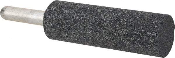 Grier Abrasives - 1" Head Diam x 3" Thickness, W224, Cylinder End, Aluminum Oxide Mounted Point - Blue, Medium Grade, 60 Grit, 24,740 RPM - USA Tool & Supply