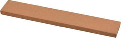 Norton - 180 Grit Aluminum Oxide Rectangular Roughing Stone - Very Fine Grade, 1" Wide x 6" Long x 1/4" Thick - USA Tool & Supply