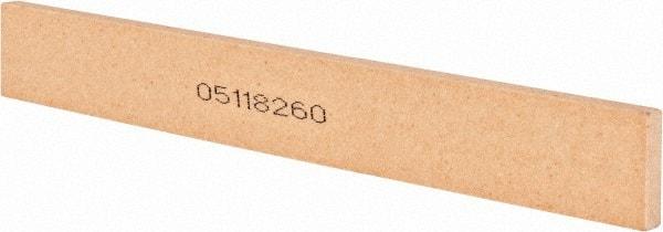 Norton - 120 Grit Aluminum Oxide Rectangular Roughing Stone - Fine Grade, 1" Wide x 8" Long x 1/4" Thick - USA Tool & Supply