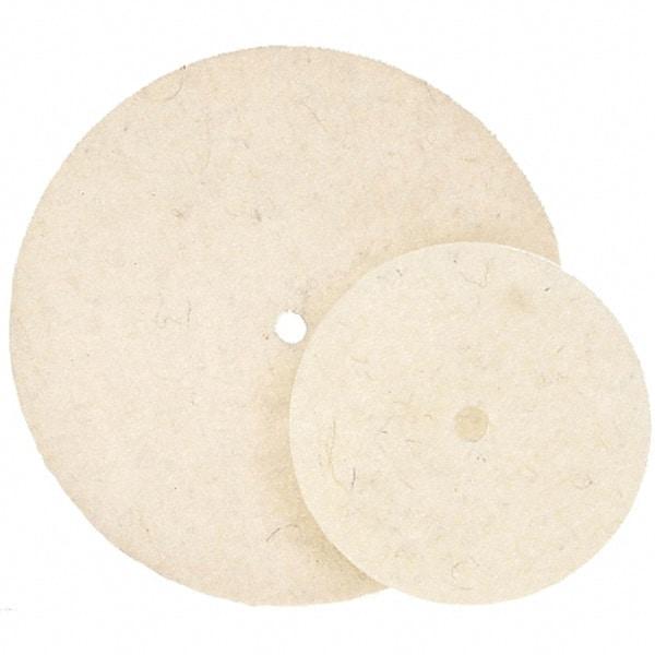 WALTER Surface Technologies - 7" Diam, Unmounted Buffing Wheel - Hook & Loop Felt Disc, High Density Density - USA Tool & Supply