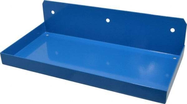 Triton - 12" Long Blue Pegboard Shelf - For Use with DuraBoards/Pegboards - USA Tool & Supply