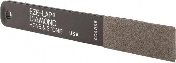 Eze Lap - Coarse, 2" Length of Cut, Single End Diamond Hone - 250 Grit, 3/4" Wide x 3/16" High - USA Tool & Supply