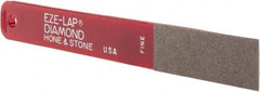 Eze Lap - Fine, 2" Length of Cut, Single End Diamond Hone - 600 Grit, 3/4" Wide x 3/16" High - USA Tool & Supply