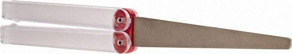 DMT - 9-1/2" OAL Fine Flat Sharpener Diamond File - 3/4" Wide x 1/16" Thick, 4 LOC, Red, 600 Grit - USA Tool & Supply