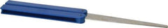 DMT - 9-1/2" OAL Coarse Flat Sharpener Diamond File - 3/4" Wide x 1/16" Thick, 4 LOC, Blue, 325 Grit - USA Tool & Supply