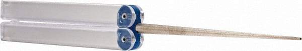 DMT - 9-1/2" OAL Coarse Knife Sharpener Diamond File - 1/4" Wide x 1/16" Thick, 4-3/16 LOC, Blue, 325 Grit - USA Tool & Supply