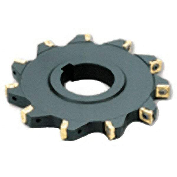 Iscar - Arbor Hole Connection, 0.3543" Cutting Width, 2.0472" Depth of Cut, 160mm Cutter Diam, 1.5748" Hole Diam, 13 Tooth Indexable Slotting Cutter - SSB Toolholder, S/Q/XPMT Insert - USA Tool & Supply