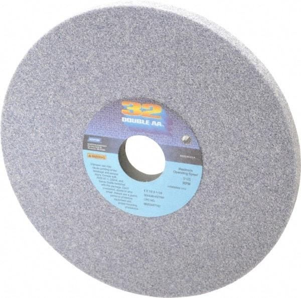 Norton - 8" Diam x 1-1/4" Hole x 1/2" Thick, H Hardness, 46 Grit Surface Grinding Wheel - Aluminum Oxide, Type 1, Coarse Grade, 3,105 Max RPM, Vitrified Bond, No Recess - USA Tool & Supply