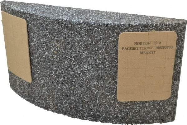 Norton - 11-1/4" Wide x 6" High x 2-1/4" Thick Grinding Segment - 30 Grit, Hardness F, Blue Print No. ME30777 - USA Tool & Supply
