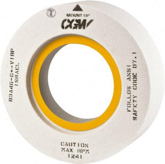 Camel Grinding Wheels - 18" Diam x 8" Hole x 2" Thick, H Hardness, 46 Grit Surface Grinding Wheel - Aluminum Oxide, Type 7, Medium Grade, Vitrified Bond, Two-Side Recess - USA Tool & Supply