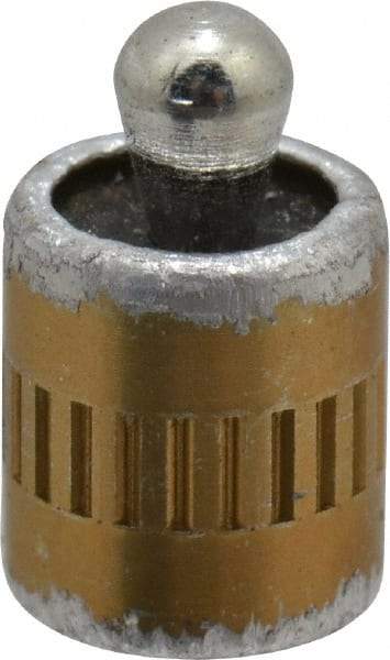 Vlier - 1/4" Body Diam, 0.3" Body Length, 0.11" Nose Diam, 0.16" Nose Length, Spring Locating Pin - 4.5 Lb Final End Force, Aluminum Body, Alloy Steel Nose - USA Tool & Supply