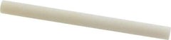 Norton - 3" Long x 1/4" Diam x 1/4" Thick, Novaculite Sharpening Stone - Round, Ultra Fine Grade - USA Tool & Supply