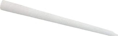 Norton - 3" Long x 1/4" Diam x 1/4" Thick, Novaculite Sharpening Stone - Round Tapered, Ultra Fine Grade - USA Tool & Supply