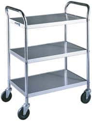 Lakeside - 500 Lb Capacity, 20" Wide x 27" Long x 35" High Standard Utility Cart - USA Tool & Supply