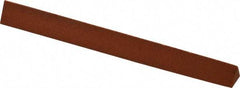 Norton - 4" Long x 3/8" Wide x 3/8" Thick, Aluminum Oxide Sharpening Stone - Triangle, Fine Grade - USA Tool & Supply